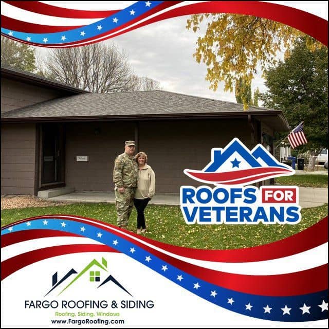 Our 2019 recipient and the inspiration for Roofs for Veterans Jon and Julie Lemar