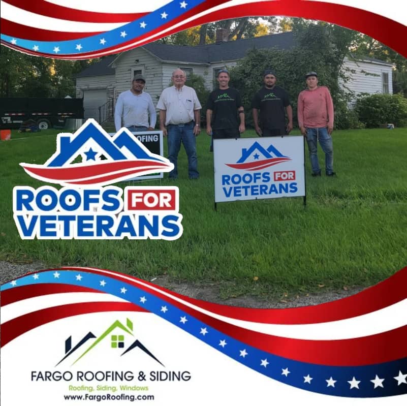 2021 Roofs for Veterans Recipient Lawrence Arth of Lidgerwood, ND
